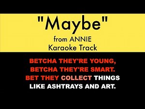 ( ) Annie - Maybe (Karaoke & Lyrics) | 노래 가사