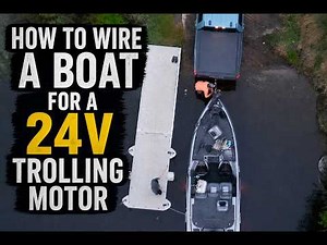 How to wire a 24v Trolling Motor