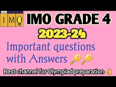 IMO Grade 4 | Math Olympiad Solved Paper | IMO 2023-24 | SOF IMO 2023-24 | Class 4 Math Olympiad