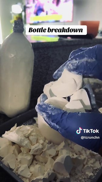 Bottle breakdown. Next video will be a crunch test. Please like, follow and share! ASMR purposes only! #scrunchncrunchn #breakdown #bestsounds