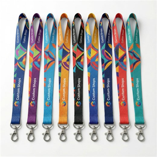 Custom Printed Lanyards With Logo – Personalized ID Lanyards for Company or Business Event, Corporate Brand Name and Slogan - Etsy