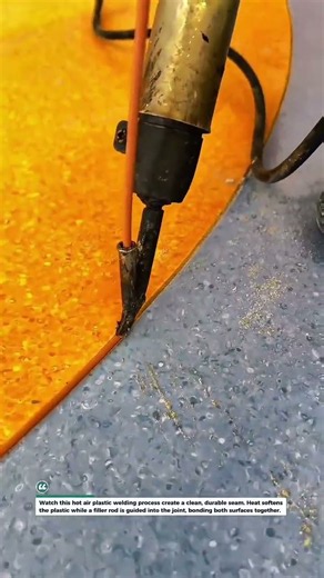 Hot Air Plastic Welding Creates a Strong Clean Seam #PlasticWelding #Welding #Construction For Pros