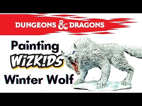 Painting Wizkids Winter Wolf | Painting Miniatures | Step By Step | Easy Painting Minis 101