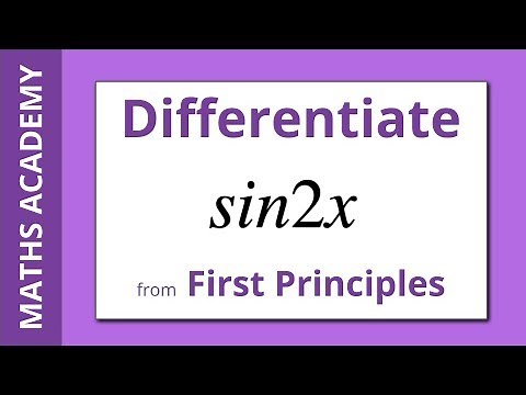 Differentiate sin2x from First Principles