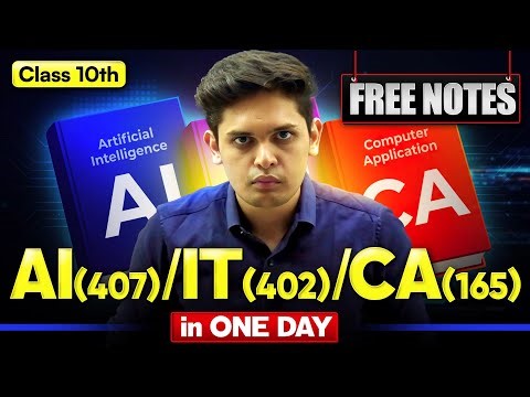 Class 10th - IT(402) / AI(417) / CA(165) Master Plan To score 95%🔥| Best Notes | Prashant Kirad