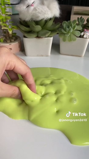 Đánh Giá Slime Pudding Xanh Lá - Jane Nguyen