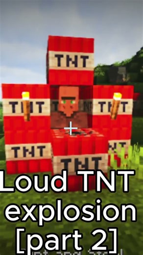 loud TNT explosion part 2 #minecraft #tnt