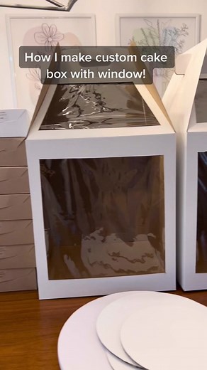 Custom Cake Box with Window Tutorial