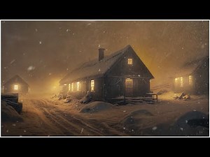 Winter Storm in a Mountain Village┇Snow Ambience┇Wind Sounds for Deep Sleep┇Blizzard White Noise