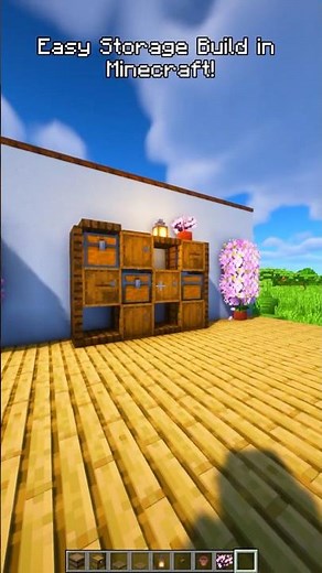 Easy Storage Build in Minecraft! 📦✨ #minecraft #minecraftbuilding