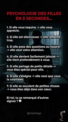 7 signaux amoureux chez les filles décryptés en 5s !