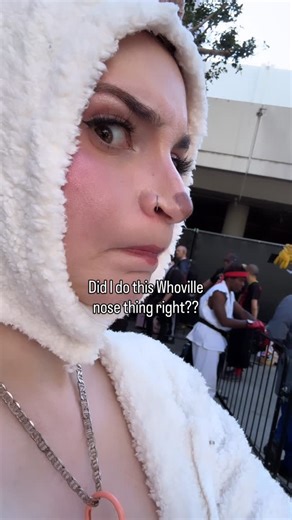 kate 🌙 on Instagram: "Idk, something feels kinda off… 👀 #cosplay #labubu #labubucosplay #animeexpo"