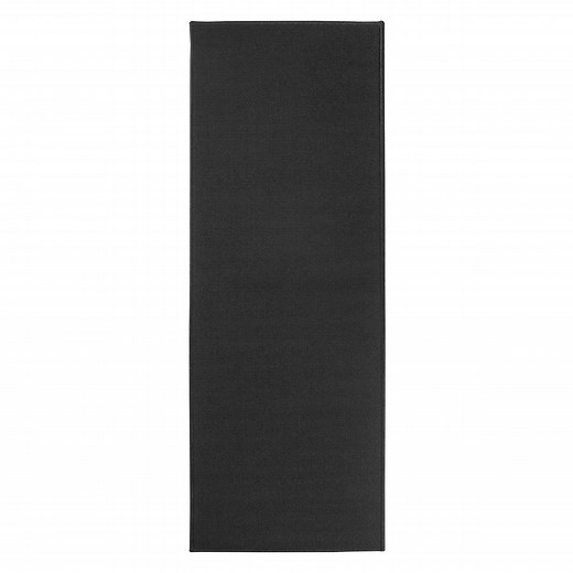 RITZ Solid Rug Runner, 20" x 60", Black