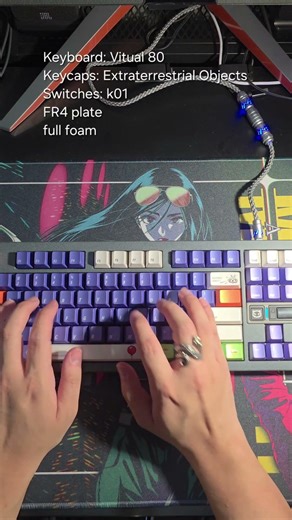 VituAl 80 | Light tactile typing (clean & creamy) #mechanicalkeyboard #customkeyboard #asmrkeyboard