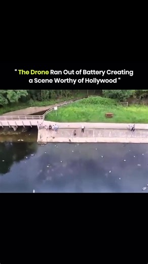 Repostspmo on Instagram: "A drone operator faced a tense moment when the battery died mid-flight, sending the drone falling toward the water. The owner jumped in and swam fast to reach it. Right before it sank, they grabbed it in a quick rescue. The scene looked like an action movie, showing fast thinking, determination, and luck that saved the drone at the last second."