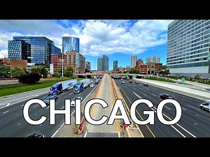 Driving in Chicago Illinois, USA - 4K