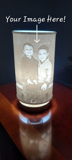Custom Photo Lithophane Lamp: Personalized 3D Printed LED Lamp - Etsy