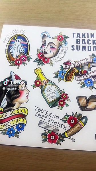 Taking Back Sunday Tattoo Flash Art Collection