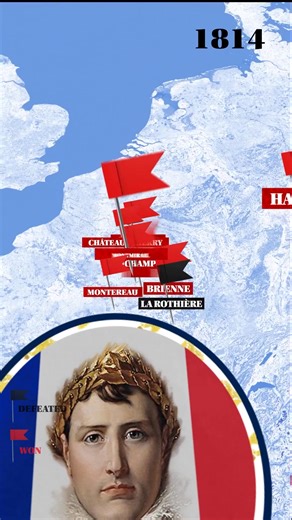 All of Napoleon’s Battles in 60 seconds Napoleon Bonaparte fought over 60 battles from 1793-1815, dominating Europe through innovative tactics. Key victories: Arcole (1796), Pyramids (1798), Marengo (1800), Austerlitz (1805), Jena (1806), Friedland (1807), Wagram (1809), Borodino (1812). Major defeats: Leipzig (1813), Waterloo (1815). His campaigns spanned Italy, Egypt, Austria, Russia, and beyond, revolutionizing warfare. To watch our complete documentary on the Napoelonic Wars, head to YouTube