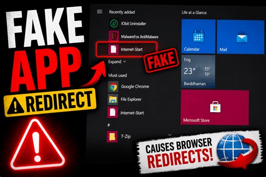 Internet-Start Virus Redirects - Removal Guide