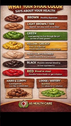 Shocking Truth About Stool Colors 😱 | What Your Poop Says About Your Health#poop colour meaning