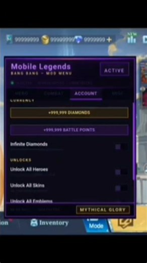 MOBA LEGENDS NEW UPDATE MOD MENU 2026 #modapk #mobalegends5v5 #mobilegaming