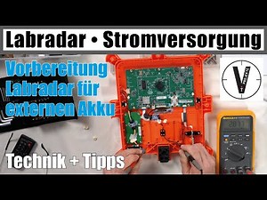 Labradar Stromversorgung • Teil 1 • Kabelanschluss installieren • Mündungsgeschwindigkeit Messgerät