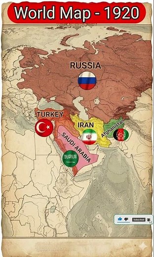 World Map 1920 – No Pakistan, No Israel, Persia & Massive Soviet Influence! Shocking Changes 🔥