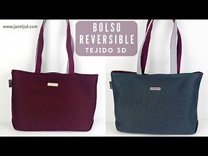 🌟 Learn how to make a beautiful Reversible Bag with 3D Fabric! easy & quick tutorial DIY