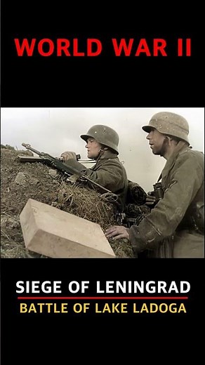 Siege of Leningrad, the Battle of Lake Ladoga 1943 on the Eastern Front of World War II #ww2 #panzer
