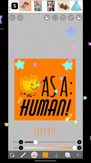 Firey as a Human: Fan Art from BFDI