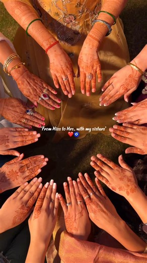 Wedding Content Creator | BTS, EVENT & DECOR on Instagram: "Guess the Bride’s Hand! 🥰 Bride @arshiya__choudhary #trending #bride #bridemaid #mehndi"