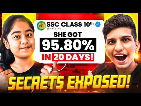How She Scored 95+ in Last 20 Days😱 Class 10 Topper Interview | Last 20 Days Roadmap🔥| MH BOARD 2026