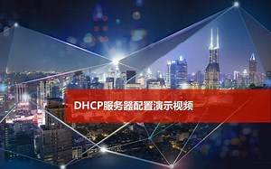 H3C以太网交换机 DHCP服务器配置演示视频