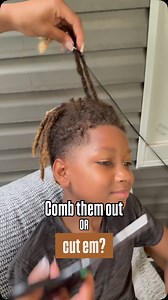 24K views · 2.3K reactions | Jorji combed hers out so the impact on her hair was way greater than Sage just cutting his off. He just had to go on a regimen for moisture and it only took a couple of months. I'm proud of him for taking control of his hair care regimen and learning his own hair.. im loving seeing the boys invested in their hair too! Who has boys that also love their hair!? | Flourish Curls Salon | Facebook