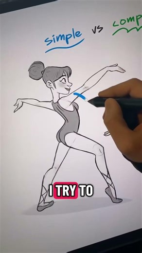 How to use simple vs complex #art #draw #artist #drawing #illustration