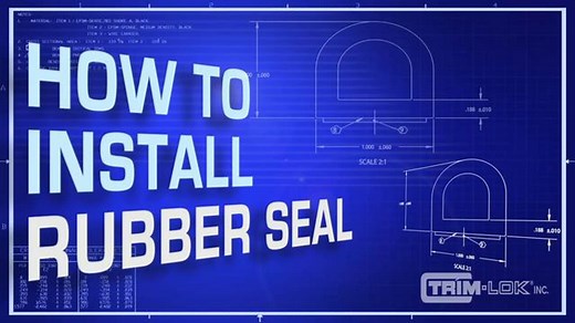 How to Install Self-Adhesive Rubber Seals from Trim-Lok