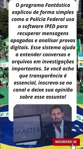 Por isso a PF consegue recuperar mensagens apagadas...