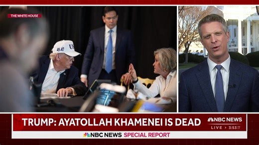 LIVE: NBC NEWS SPECIAL REPORT: President Trump says Ayatollah Ali Khamenei is dead. https://nbcnews.to/3OxXYt5 | NBC News