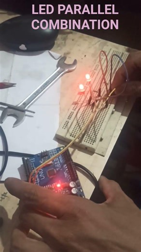Led Parallel Combination #led #ledparallelcombination #diy