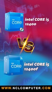 Intel Core i5✅12400 vs 12400F Which is Best...! . . . . . . . . . . . . . . . . . . #12400f #intel #pcbuild #tech #nclcomputer | NCL Computer