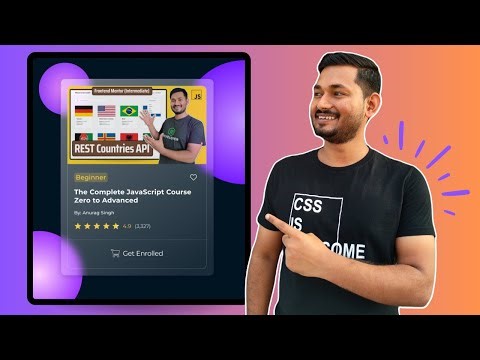 E-Commerce Card | CSS Only Project for Beginners | Glass Effect