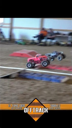OTRC El Toro Loco FULL SEND for the win vs Toodles! RC Monster Truck Battle