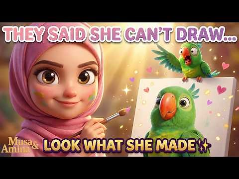 They Said Amina Could Not Draw! | Musa & Amina Episode | Islamic Cartoon