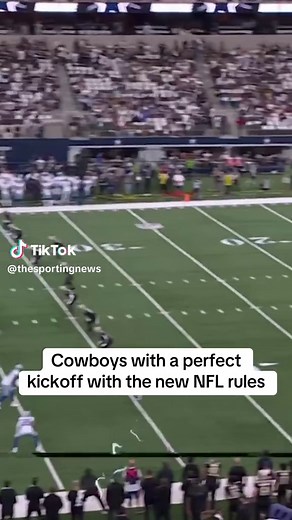 Dallas Cowboys Perfect Kickoff in NFL Game