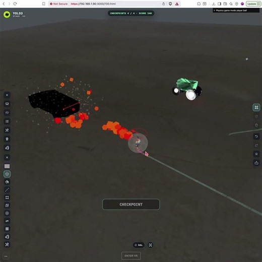 Using new colliders - "checkpoints" in destruction play - Stage - Tests
