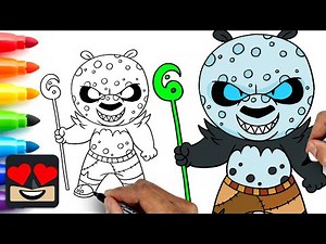 How To Draw Giant Chameleon Po | Kung Fu Panda 4