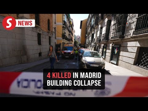 Four dead after Madrid building collapses during hotel conversion