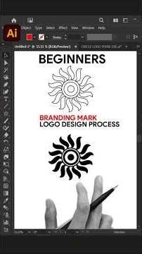 Adobe Illustrator 2026 Tips - How to Create Asian Logo Design Process #inaa_graphics #short