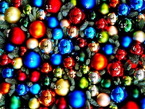 Christmas numbers 1-12